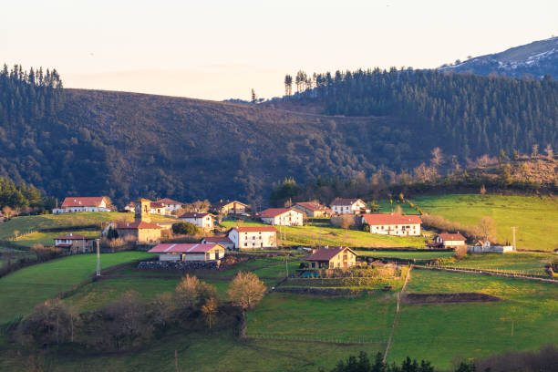 istock rural tourism at Basque Country fields, Spain 930788316