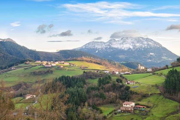 istock rural tourism at Basque Country fields, Spain 930788326