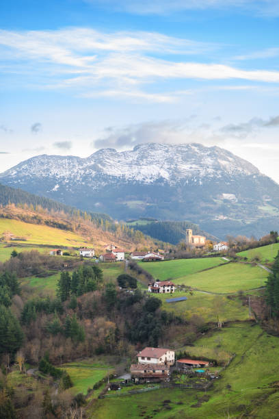istock rural tourism at Basque Country fields, Spain 930788344