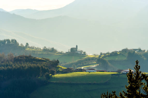 istock rural tourism at Basque Country fields, Spain 930788388