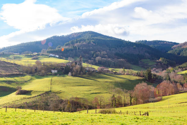istock rural tourism at Basque Country fields, Spain 930788952