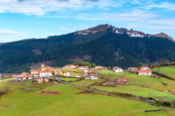 istock rural tourism at Basque Country fields, Spain 930788988