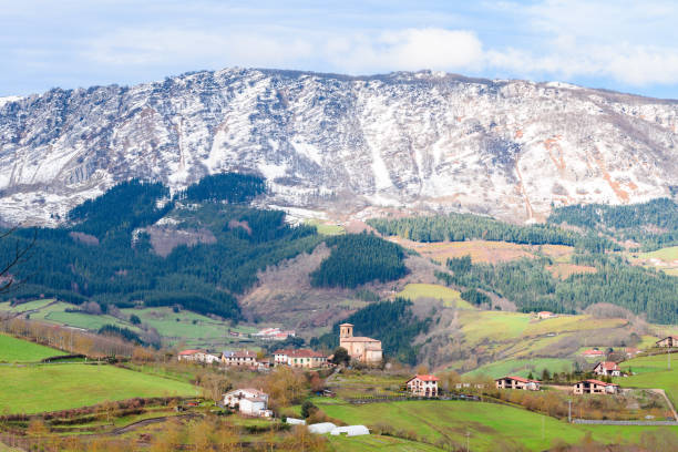 istock rural tourism at Basque Country fields, Spain 930789026