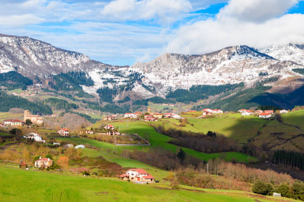 istock rural tourism at Basque Country fields, Spain 930789328