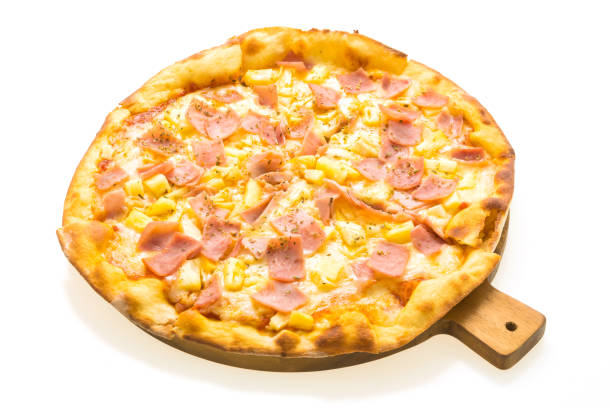 istock Close-Up Of Pizza Against White Background 930805268