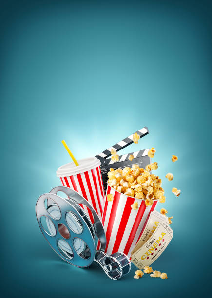 istock Unusual cinema concept 3D illustration 930809602