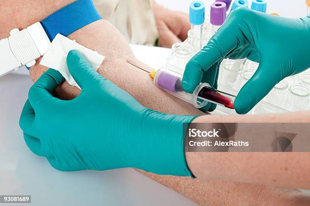 Drawing Blood Stock Photo - Download Image Now - Blood Donation, Drawing - Activity, IV Drip