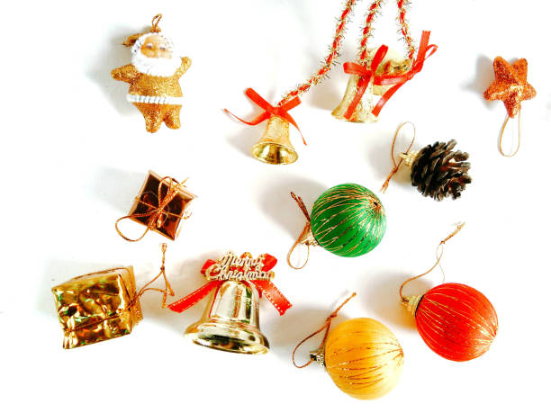 istock Christmas Decoration on isolated white background with copy space 930819178