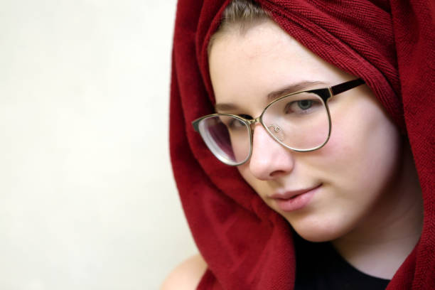 istock Teen with towel on her head 930824070
