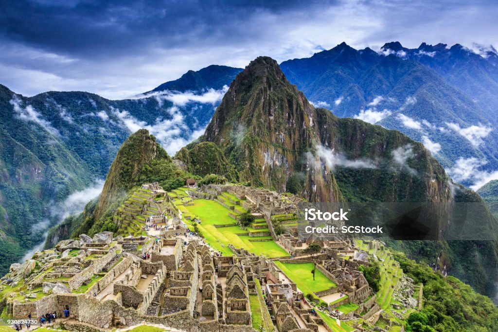 Machu Picchu, Peru. Machu Picchu, Peru. UNESCO World Heritage Site. One of the New Seven Wonders of the World Machu Picchu Stock Photo