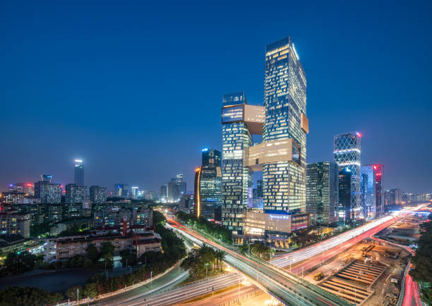 istock Shenzhen city downtown district 930844768