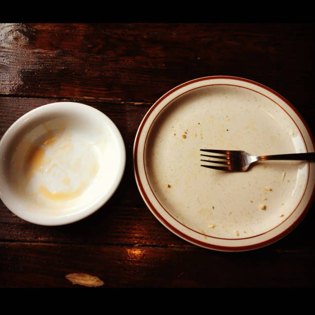 istock The dishes that finished eating 930845132