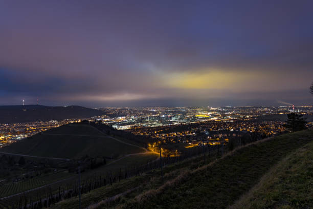 istock Stutgart in Germany from the Wuerttemberg at night 930848530