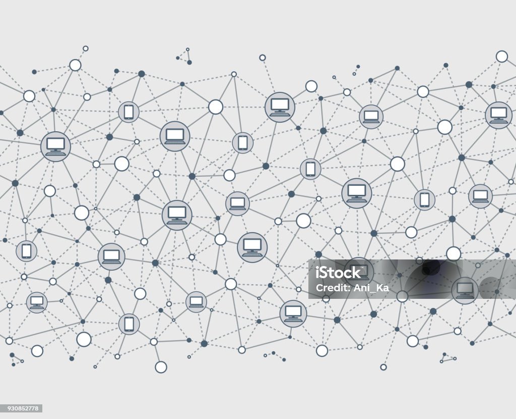 Abstract Distribution Network Abstract Network Stock Illustration - Download Image Now - Abstract ...