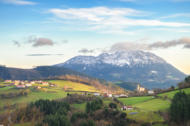 istock rural tourism at Basque Country fields, Spain 930857904