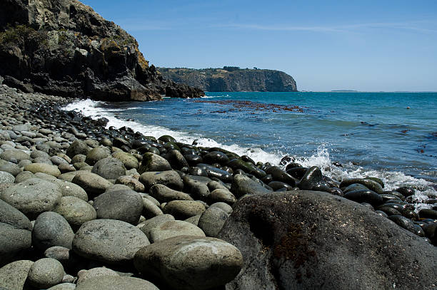 Boulder Bay, Christchurch, Nova Zelândia - foto de acervo