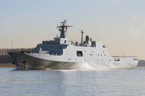 Military naval amphibious transport ship