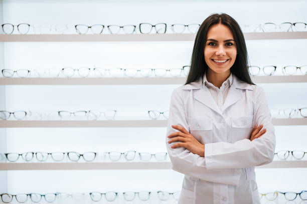 istock Female doctor in ophthalmology clinic 930861854