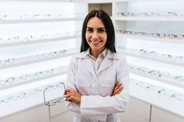 istock Female doctor in ophthalmology clinic 930861878