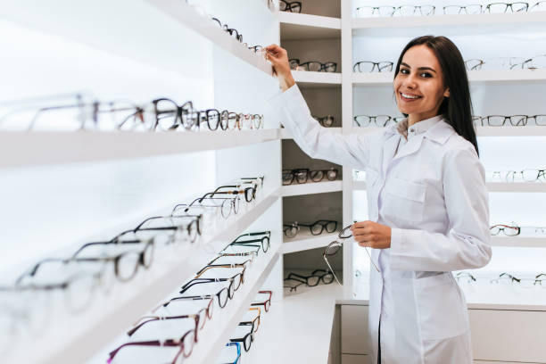istock Female doctor in ophthalmology clinic 930863656