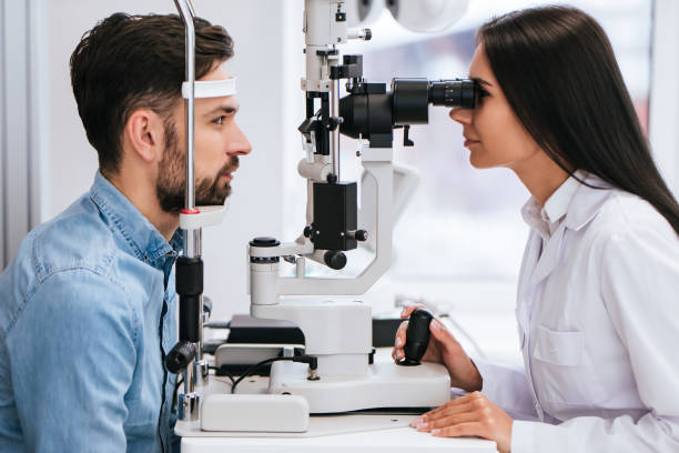istock Doctor and patient in ophthalmology clinic 930864244