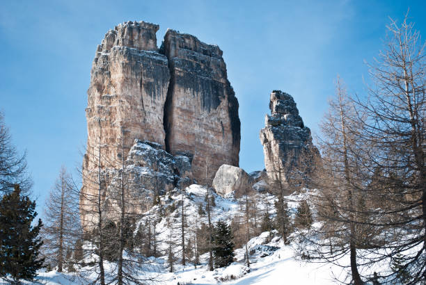istock The Five Towers in Cortina d'Ampezzo start the thaw 930864398
