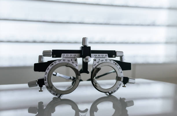 istock Eye glasses in ophthalmology clinic 930865132