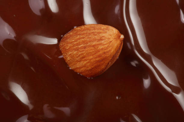 istock Melted chocolate swirl as a background closeup 930865394