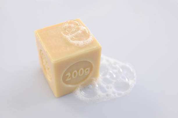 Savon soap Marseille soap foam and bubbles savon stock pictures, royalty-free photos & images