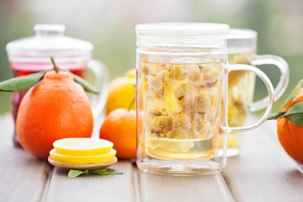 istock Herbal tea made of chamomile tea 930897436