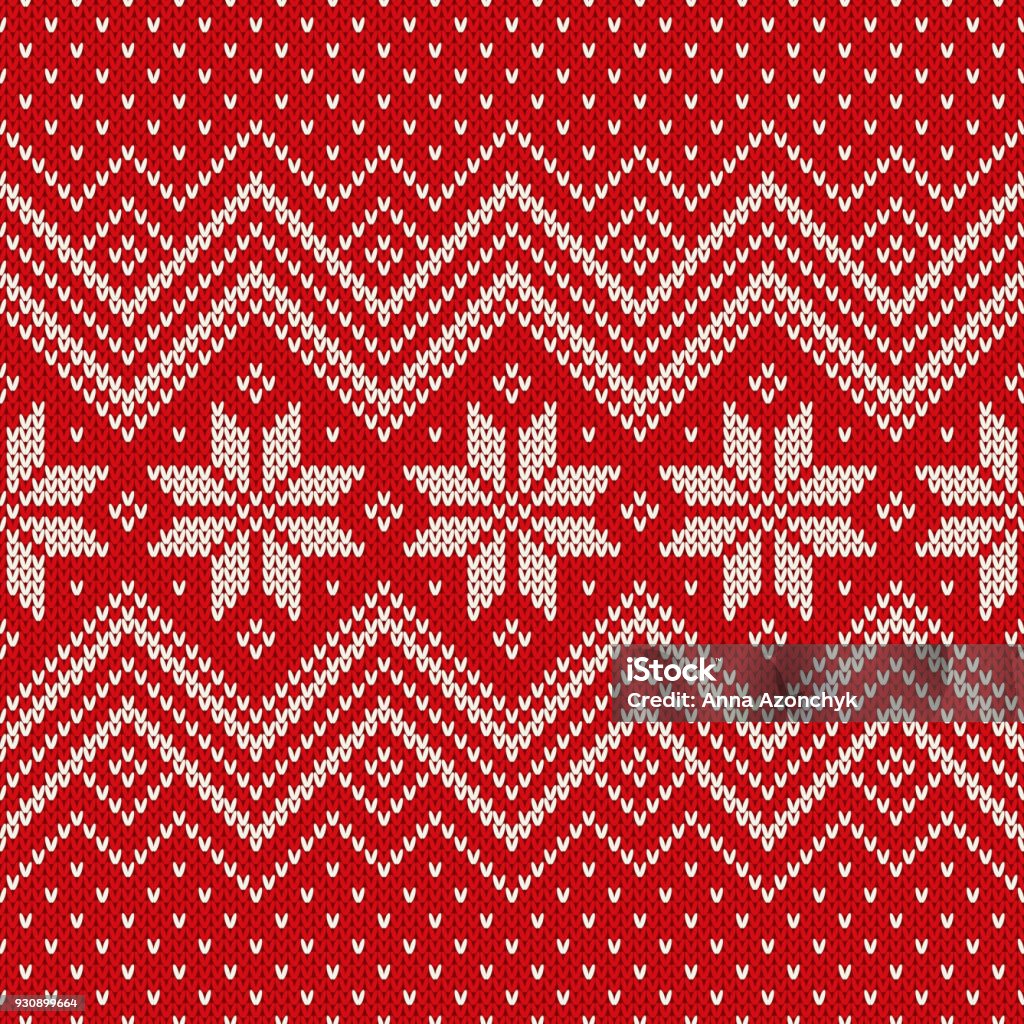 Traditional Fair Isle Style Knitting Pattern. Winter Holiday Seamless Knitted Sweater Design Traditional Fair Isle Style Knitting Pattern. Winter Holiday Seamless Knitted Sweater Design. Knitted stock vector