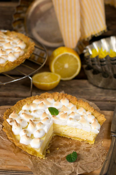 istock Sweet lemon meringue pie for dessert 930910748