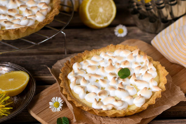 istock Sweet lemon meringue pie for dessert 930910824