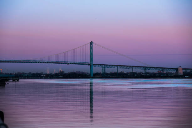 istock The Ambassador Bridge at Dawn 930910994