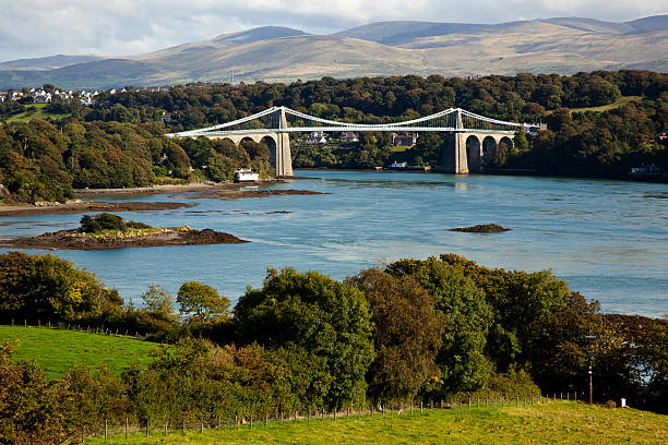 Menai Straights  conwy castle stock pictures, royalty-free photos & images