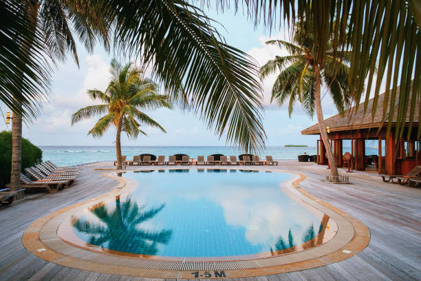 istock Swimming pool overlooking the ocean 930926354
