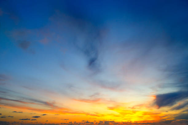 istock sky and bright sunrise over the horizon 930929796