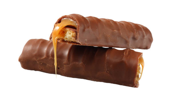 istock Caramel Chocolate Bar Isolated On White Background 930930778