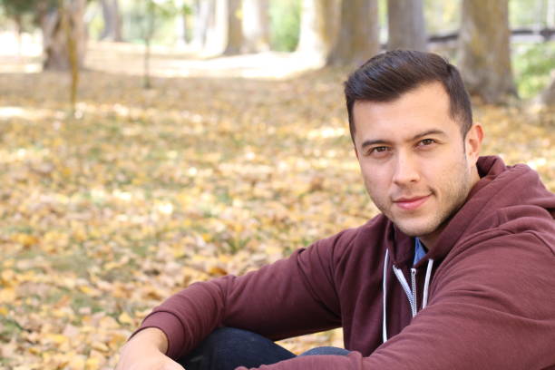 istock Mixed race male relaxed in the fall 930930990