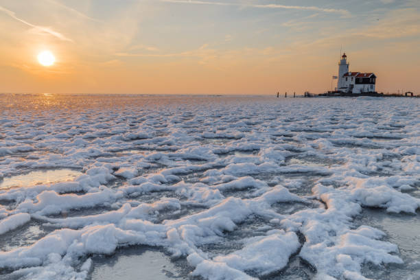 istock Winter Landscape at Paard van Marken Holland 930951268