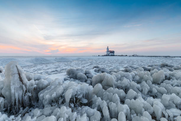 istock Winter Landscape at Paard van Marken Holland 930951304