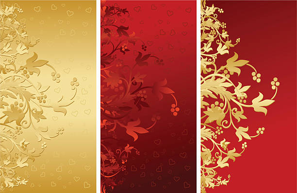 valentine - floral pattern decor art backgrounds stock-grafiken, -clipart, -cartoons und -symbole