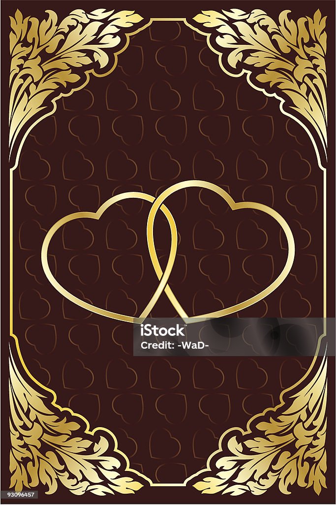 Heart Shape Invition Invitation Card With Heart Stock Illustration - Download Image Now ...