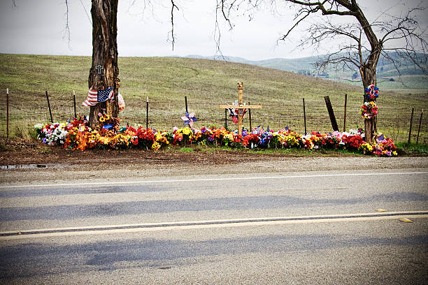 istock Roadside Memorial in California USA 93096608