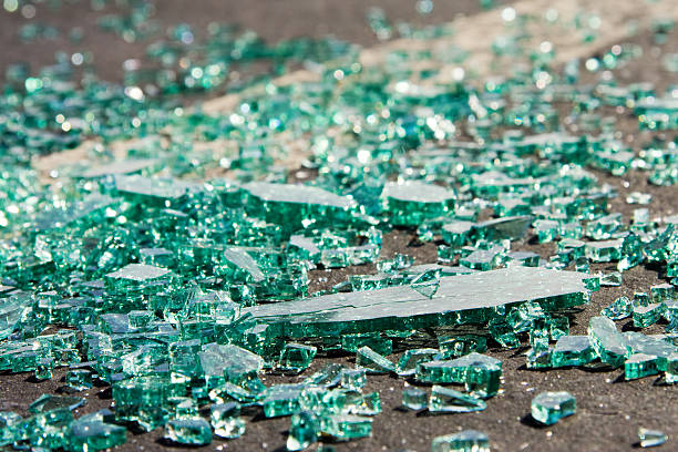 istock Broken Glass in a Parking Lot 93097086