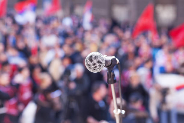 istock Protest. Public demonstration. Political rally. 930973580