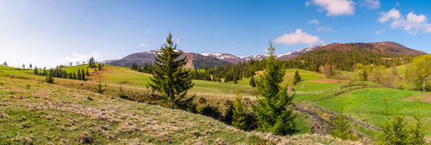 istock panorama of mountainous landscape in springtime 930985434