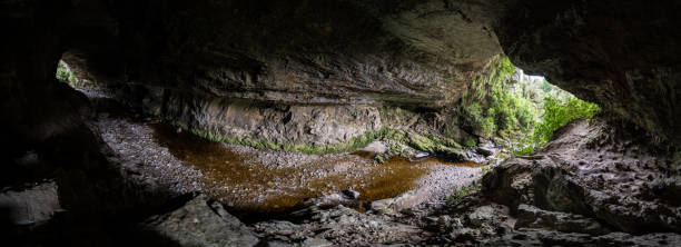 istock Moria Gate Arch Panorama, New Zealand 930985586