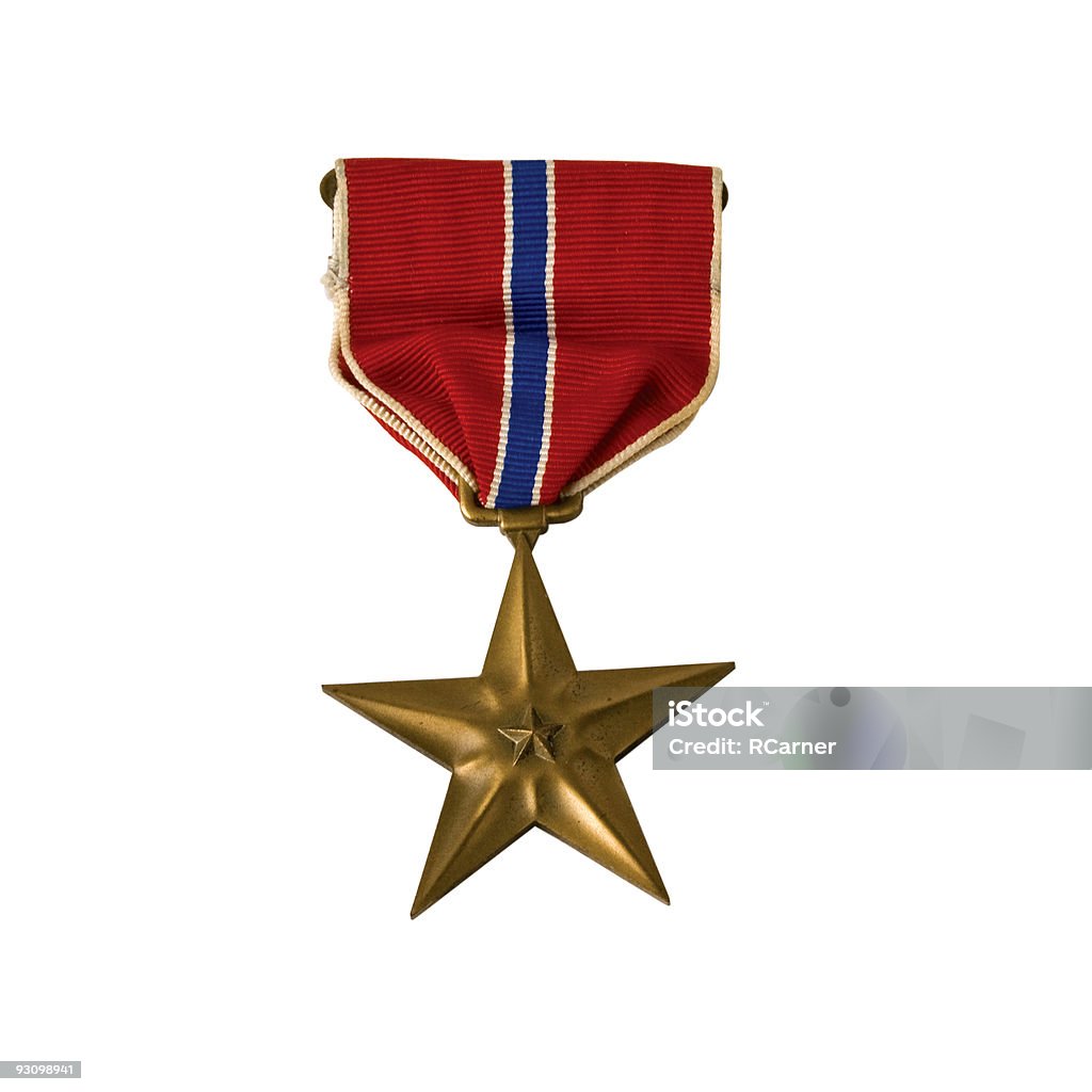 Ejército americano de estrella de bronce - Foto de stock de Medalla libre de derechos
