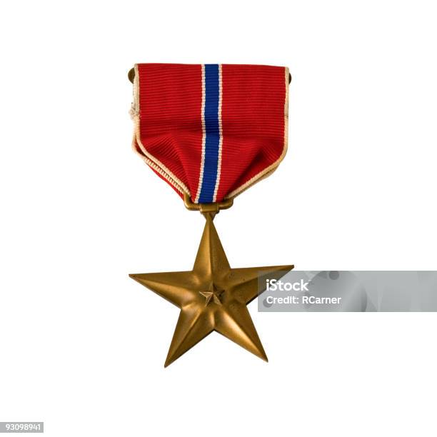 Ejército Americano De Estrella De Bronce Foto de stock y más banco de imágenes de Medalla - Medalla, Forma de Estrella, Bronce - Aleación